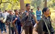 Twenty-One Maoists Surrender In Chhattisgarh’s Kanker, Surrender 18 Weapons, Including AK