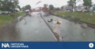 Tragedia en medio del temporal: un taxista murió descompensado en la General Paz