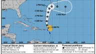 Here's what changed overnight on Tropical Storm Jerry