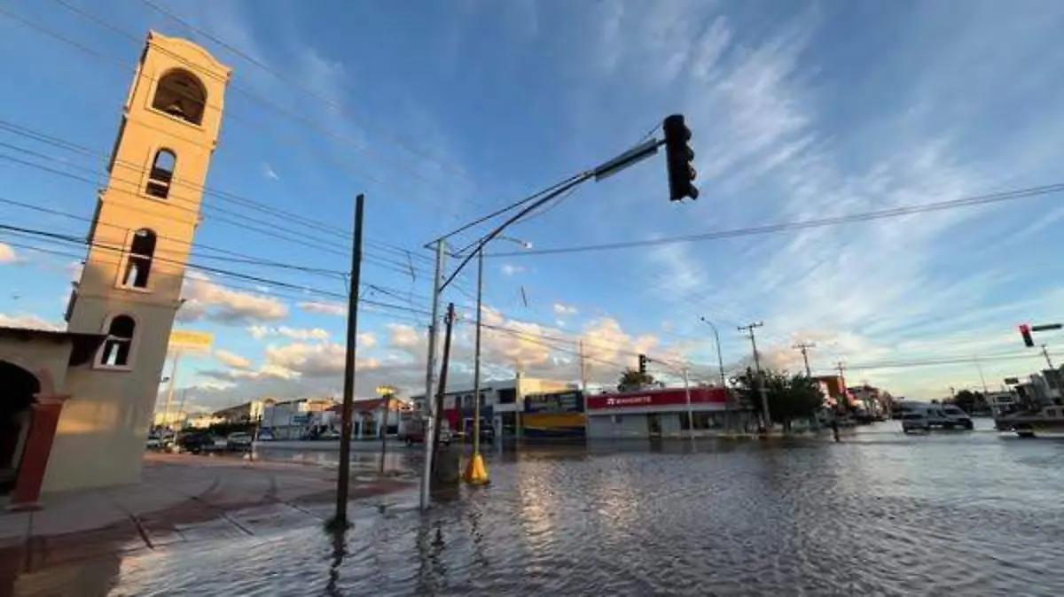 Nuevo Casas Grandes en contingencia por inundaciones; autoridades y cuerpos de emergencia se movilizan