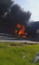 Los videos del choque múltiple e incendio en la Panamericana
