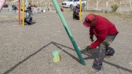 Continúan las tareas de limpieza en espacios públicos