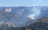 Zion National Park burning from small wildfire
