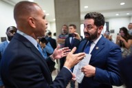Hakeem Jeffries And Rep. Mike Lawler Butt Heads Amid Shutdown