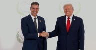 Encajada Trump y Sánchez en Egipto