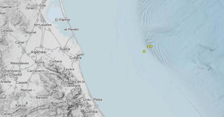 Tres terremotos sacuden el Golfo de Valencia en plena alerta por la dana Alice
