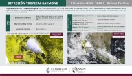 ‘Raymond’ se debilita a depresión tropical; tocaría tierra en próximas horas en BCS