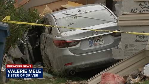 Car crashes into Hanover Park home on Woodlake Drive; 2 injured, police say