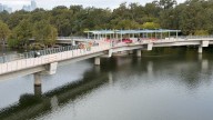 Austin's new wishbone bridge nears completion, offers scenic path for runners, walkers, cyclists