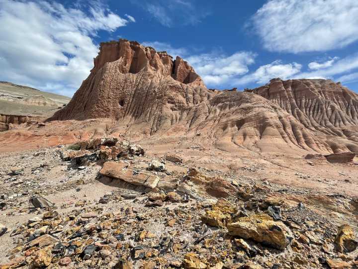 Cómo es Rocas Coloradas de Chubut, la zona inhóspita donde desaparecieron los jubilados Alberto Kreder y Juana Morales