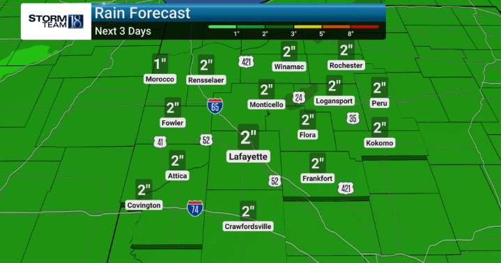 Wet Weekend Ahead With Strong Winds