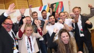 Munich’s mayor celebrates victory in a vote on bidding for Olympics