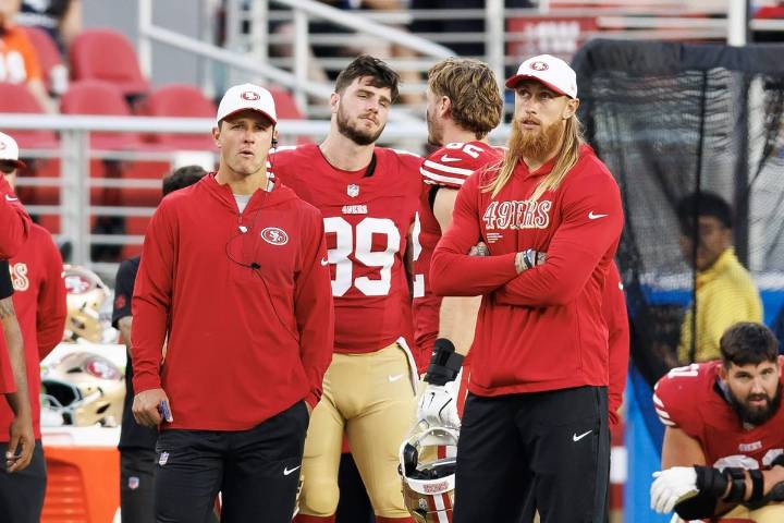 Brock Purdy, George Kittle back at 49ers practice; Ricky Pearsall still out
