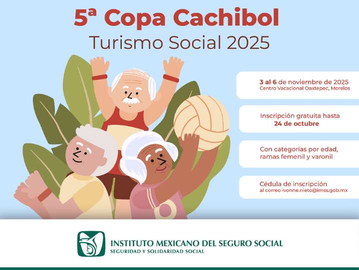 Convoca IMSS Hidalgo a participar en 5ª Copa Cachibol Turismo Social 2025