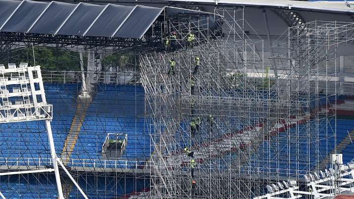 Shakira en Cali: así avanza el montaje del escenario para el concierto de la barranquillera