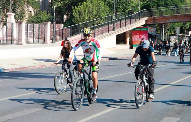Saltillenses encuentran convivencia y activación física en la Ruta Recreativa