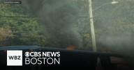 Bus carrying members of UMass Lowell Marching Band catches fire in Westwood