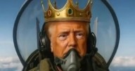 Donald Trump posts bizarre video of himself as king bombing protestors