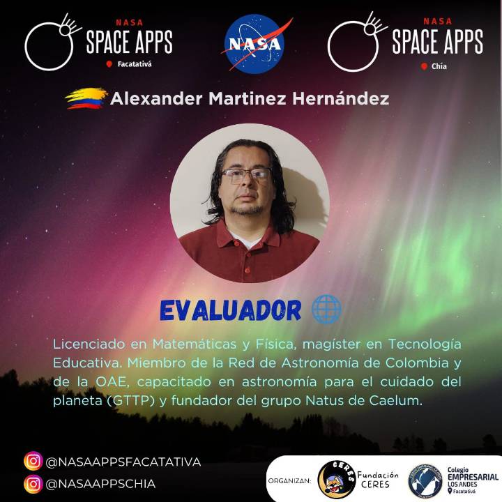 Docente de Garagoa representó a Boyacá en el NASA Space Apps Challenge realizado en Chía