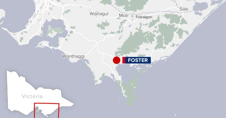 Foster: Rescue operation under way after bus goes off embankment in regional Victoria