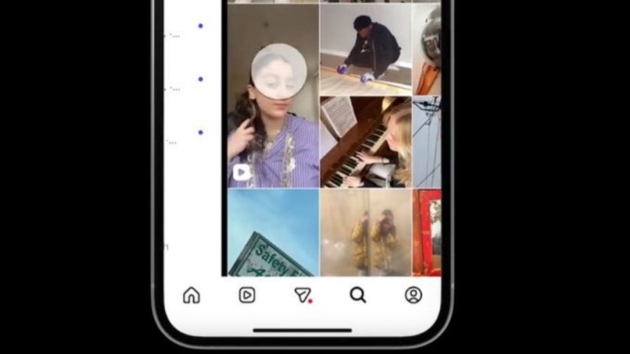 Instagram reorganiza las pestañas para priorizar 'reels' y mensajes directos