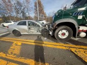 1 Injured In Multi-Car Crash Involving Garbage Truck At Thruway Ramp In Hillburn