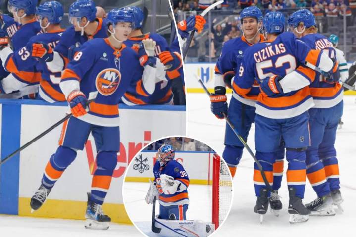 Matthew Schaefer plays the role of superstar as Islanders beat Sharks