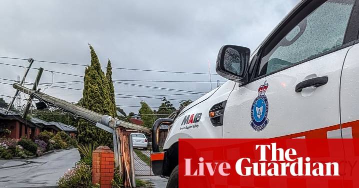 Australia news live: two killed by falling tree in wild Tasmania weather; Queensland state-owned coal plants to run up to a decade longer