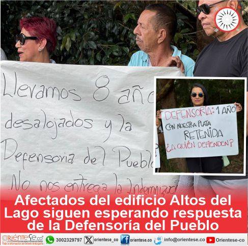Afectados del edificio Altos del Lago siguen esperando respuesta de la Defensoría del Pueblo