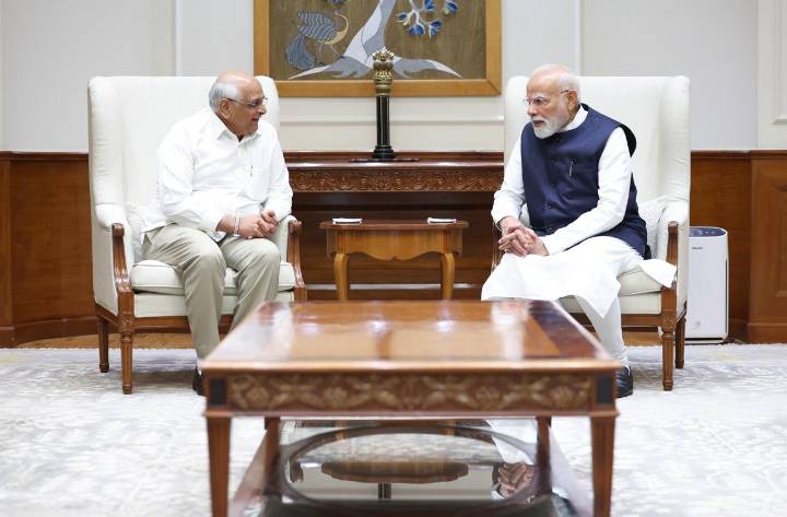 Gujarat CM on Delhi visit to meet PM Modi