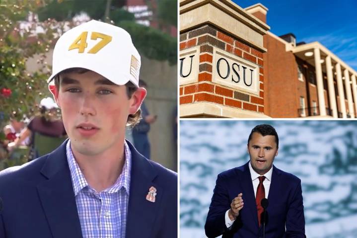 Oklahoma student says 'threat' after Charlie Kirk tribute won't silence him