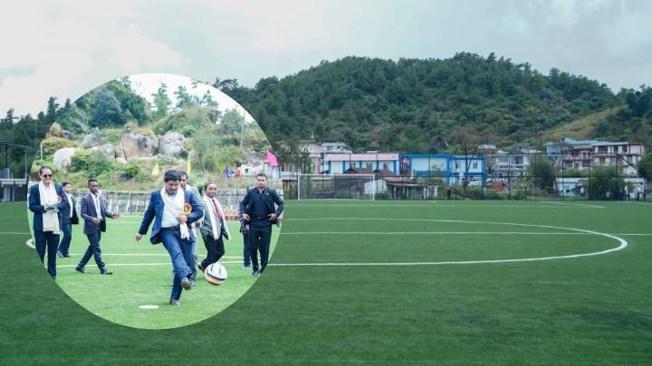 Meghalaya CM inaugurates football turf, stresses sports as tool for youth growth