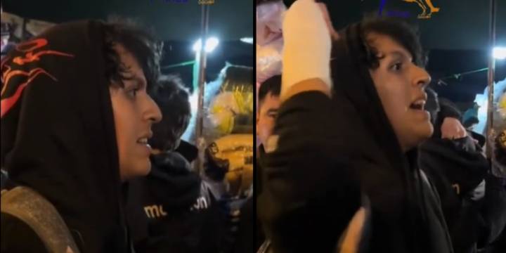 Manifestante revela que turba persiguió a policía cerca de Plaza Francia y que el agente disparó al piso: “Estaba por agarrarlo”