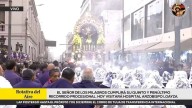 Señor de los Milagros recorre las calles de Lima en su quinta procesión del año