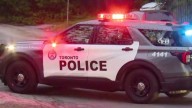 Pedestrian struck as two-vehicle collision causes car to hit North York home