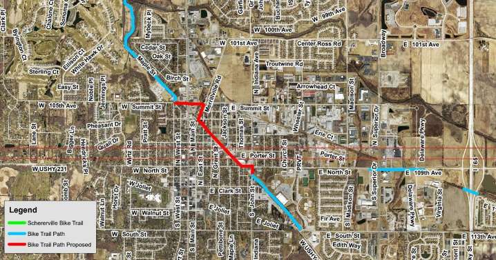 Crown Point to cut ribbon on expanded bike trial in November