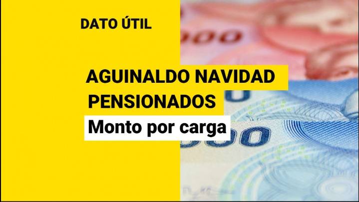 Aguinaldo Navidad para pensionados: Este es el monto establecido por cada carga