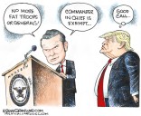 Cartoonist’s take: No fat troops or generals