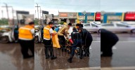 Conductora choca y queda prensada en Altamira