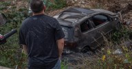 Volcadura en el libramiento Rosas Magallón; conductor resulta ileso