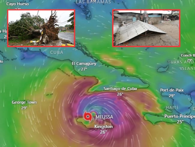 Huracán Melissa pierde fuerza mientras se aleja de Jamaica