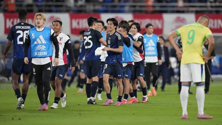 Japón vence a Brasil por primera vez con remontada en amistoso