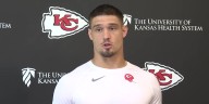 Chiefs LB Leo Chenal on his INT against Lamar Jackson, facing the Jaguars in Week 5