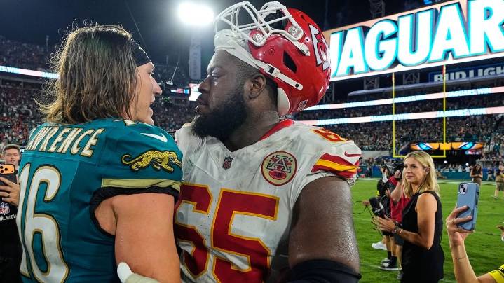 Chiefs could be without starting left side of offensive line against the Commanders
