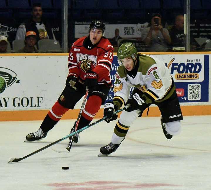 Owen Sound takes a 6-4 Thanksgiving Day matinee win over Battalion