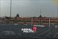 Alistan Zócalo para mitin de Sheinbaum con decenas de pantallas, sonido y miles de sillas