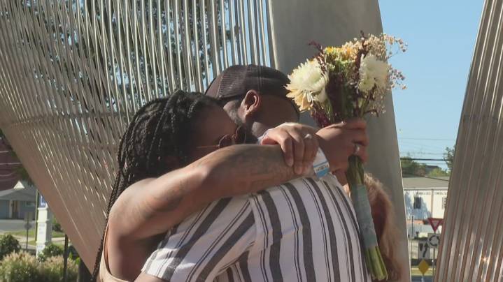 Greensboro bride Jasmine Smith marries before giving birth at Cone Health