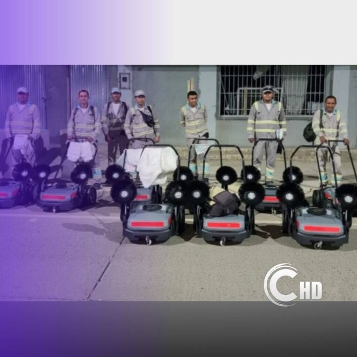 Urbaser a la vanguardia en tecnología con 20 nuevas barredoras de empuje en Montería