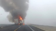 “¡No veo, por favor, ayúdenme!”, trailero pierde la vista tras aparatoso choque en la autopista Puebla