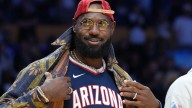 Bryce James will love LeBron’s courtside fit during Lakers game